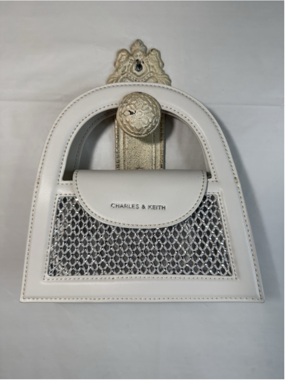 Charles & Keith Este Glittered Top Handle Bag Mini Bag crossbody new